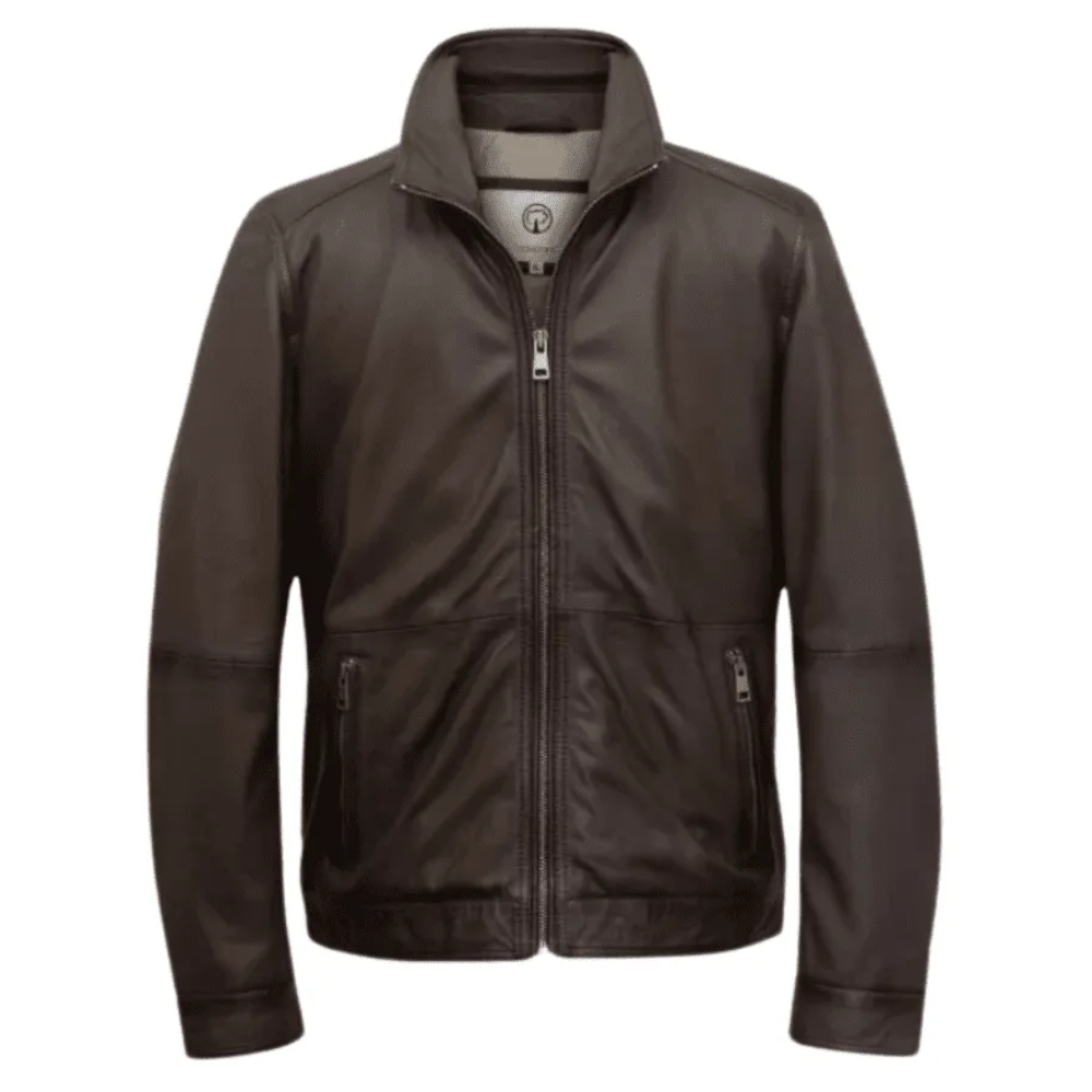 Maxwell Brown Leather Jacket